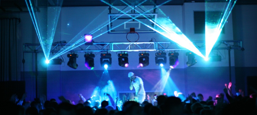 Boston Lasers Shows AT Party Rock Concerts